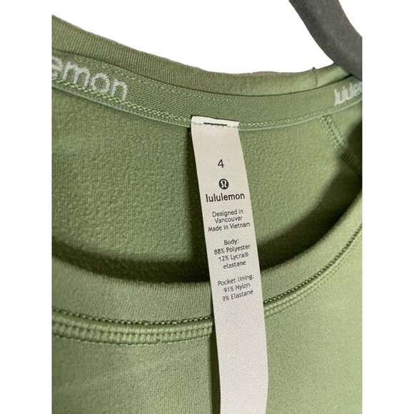 Lululemon Runderful Long Sleeve Rulu *Brushed Willow Green-sz 4 - Picture 3 of 12